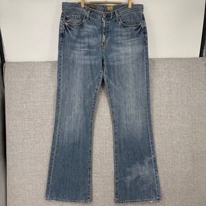 AG Adriano Goldschmied Fillmore Jeans Mens 38 x 34 Blue Bootcut Made USA 1003VIC